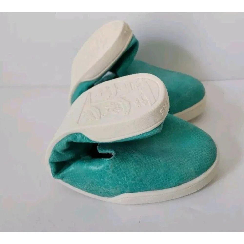 New Women's FitKicks Kruzers Slip-On Sneaker Shoe, Teal Blue, Medium